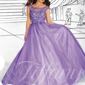 TIFFANY 61109 SZ-8 LILAC PROM/FORMAL/PAGENT